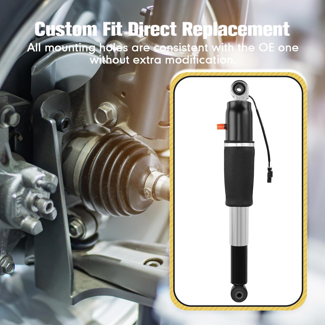 ISINFLASH 84176675 Rear Air Shock Absorber Strut Compatible with Cadillac Escalade ESV Chevy Tahoe Suburban GMC Yukon XL 2015 2016 2017 2018 2019 2020 2021# 580-1106 23290661 23151122 23267007