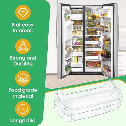 2025 Upgraded WR71X38318 Refrigerator Door Shelf Bin for GE, Replacement Part WR71X24428 4975917 AP7175677 PS16619590 EAP16619590