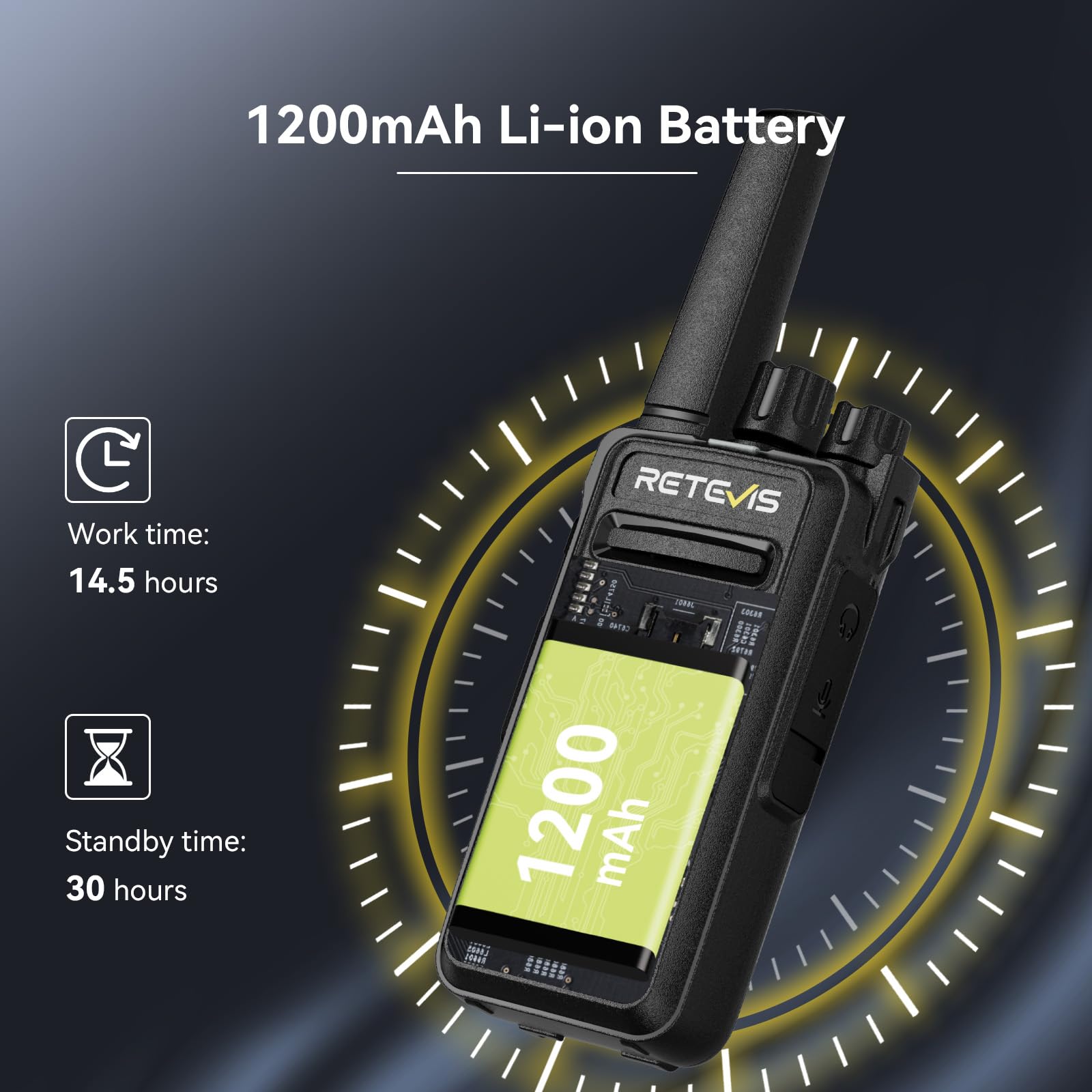 Retevis RT68B Walkie Talkies for Adults Long Range, with 10 Multi Way Charger, Easier Securer Charging, Rechargeable Two Way Radios for School Industry Warehouse(10 Pack)