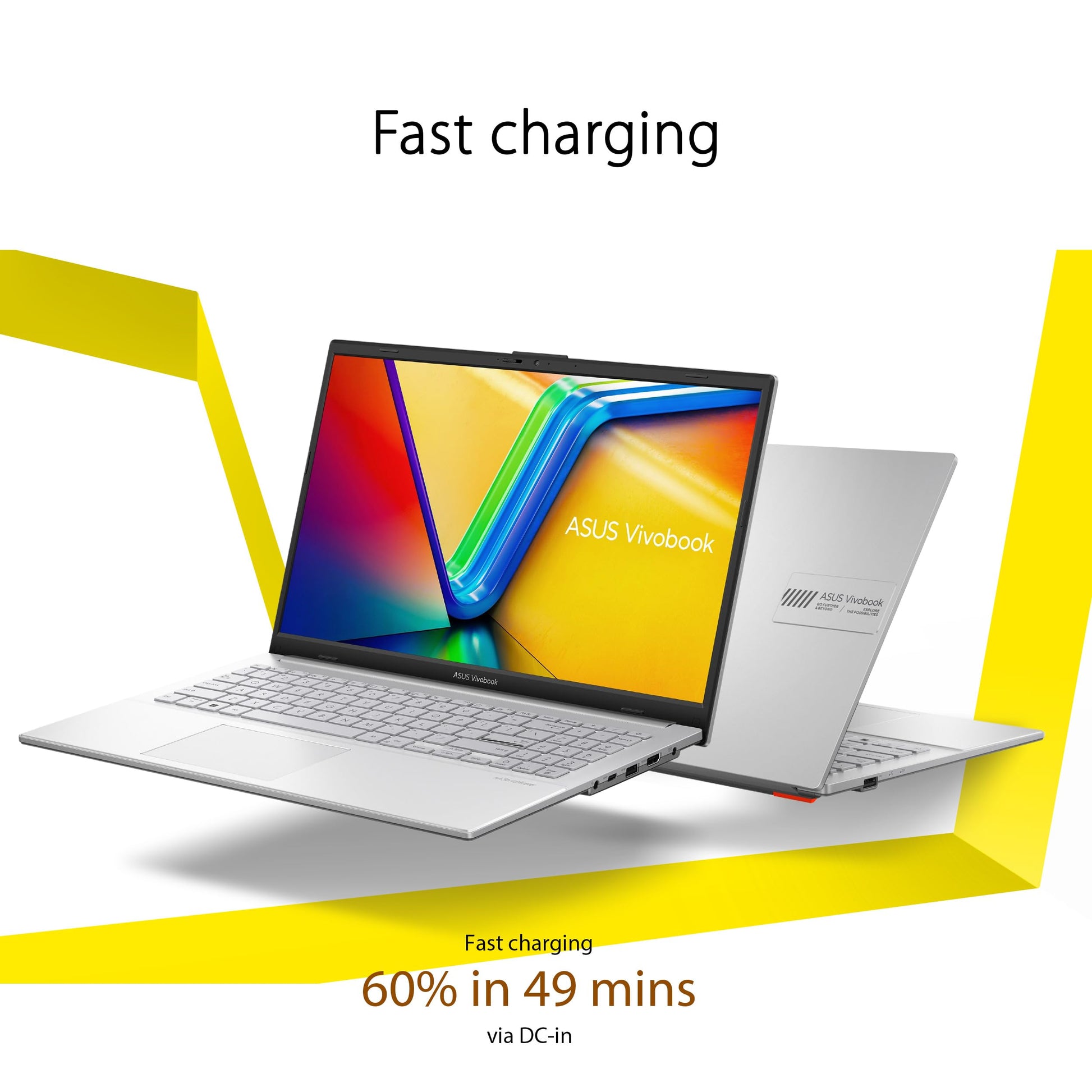 ASUS Vivobook Go 15.6â€ Slim Laptop, AMD Ryzen 5 7520U, 8GB, 512GB, Windows 11 Home, Cool Silver, Military Grade Durability, Fast Charging, Webcam Shield, E1504FA-AS54