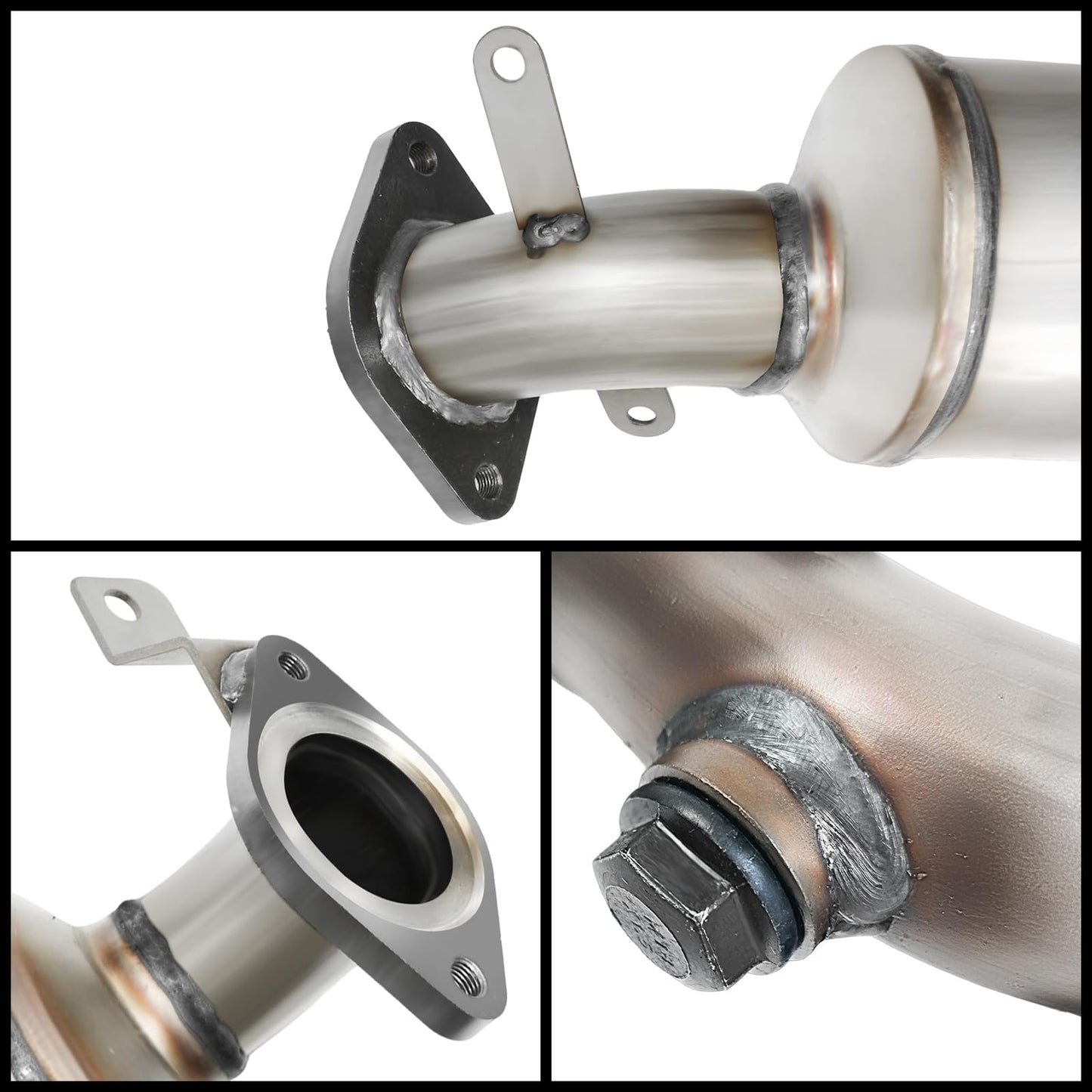 ABYSMAUTO Catalytic Converter Compatible with Toyota Sienna 2004 2005 2006 2006 3.3L Toyota Highlander 2004-2007 3.3L Exhaust Mainfold Direct-fit Euro IV 16392 16394 (EPA Compliant)