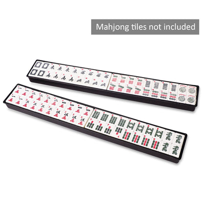 GUSTARIA American Mahjong Tiles Trays(Tiles not Included),2Pcs/Set,Plastic Trays with Lids,Mahjong Storage Box,Mahjong Accessories