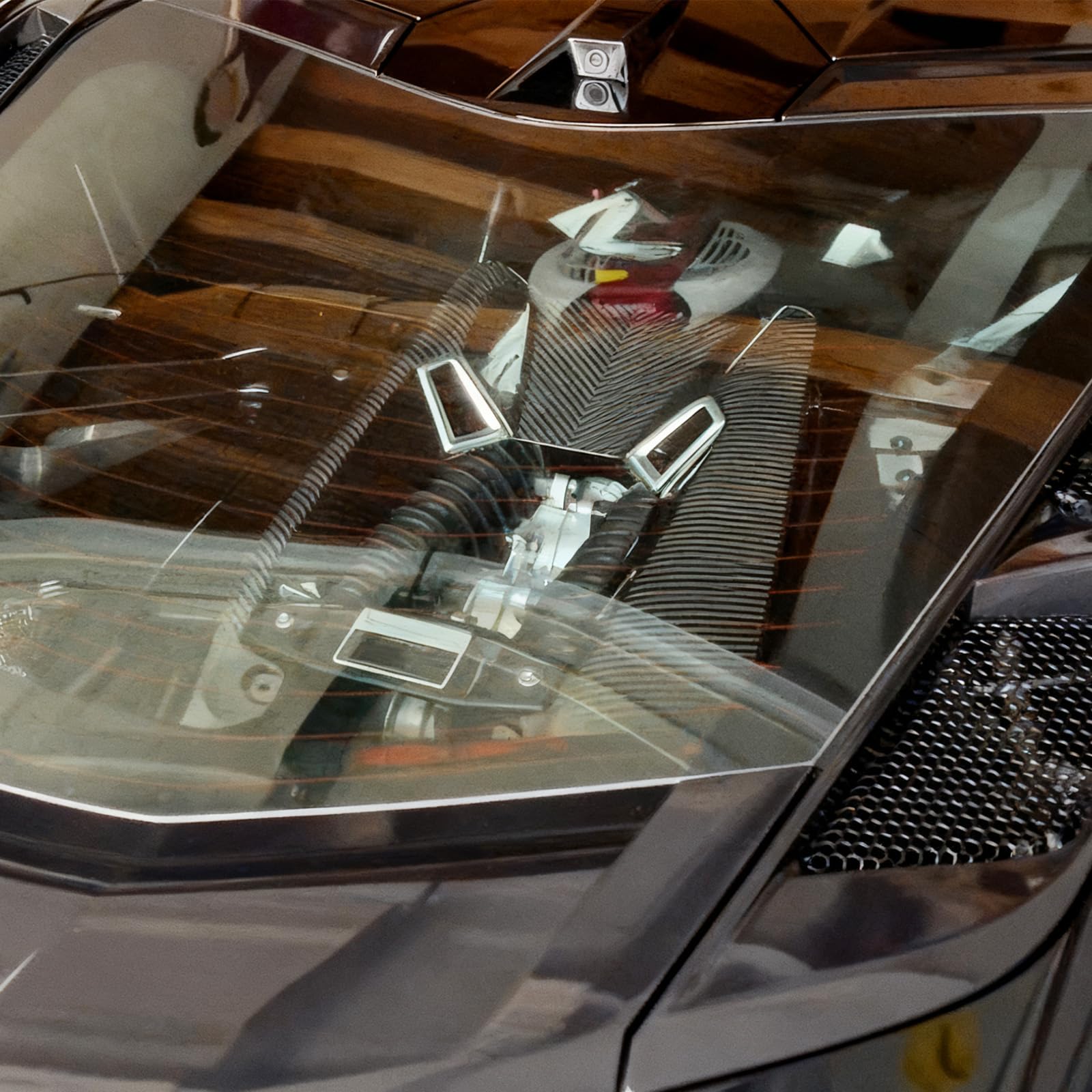 100% Carbon Fiber C8 Engine Cover Compatible with 2020-2025 Corvette C8 Z06, GM Factory Style Engine Hood Cover