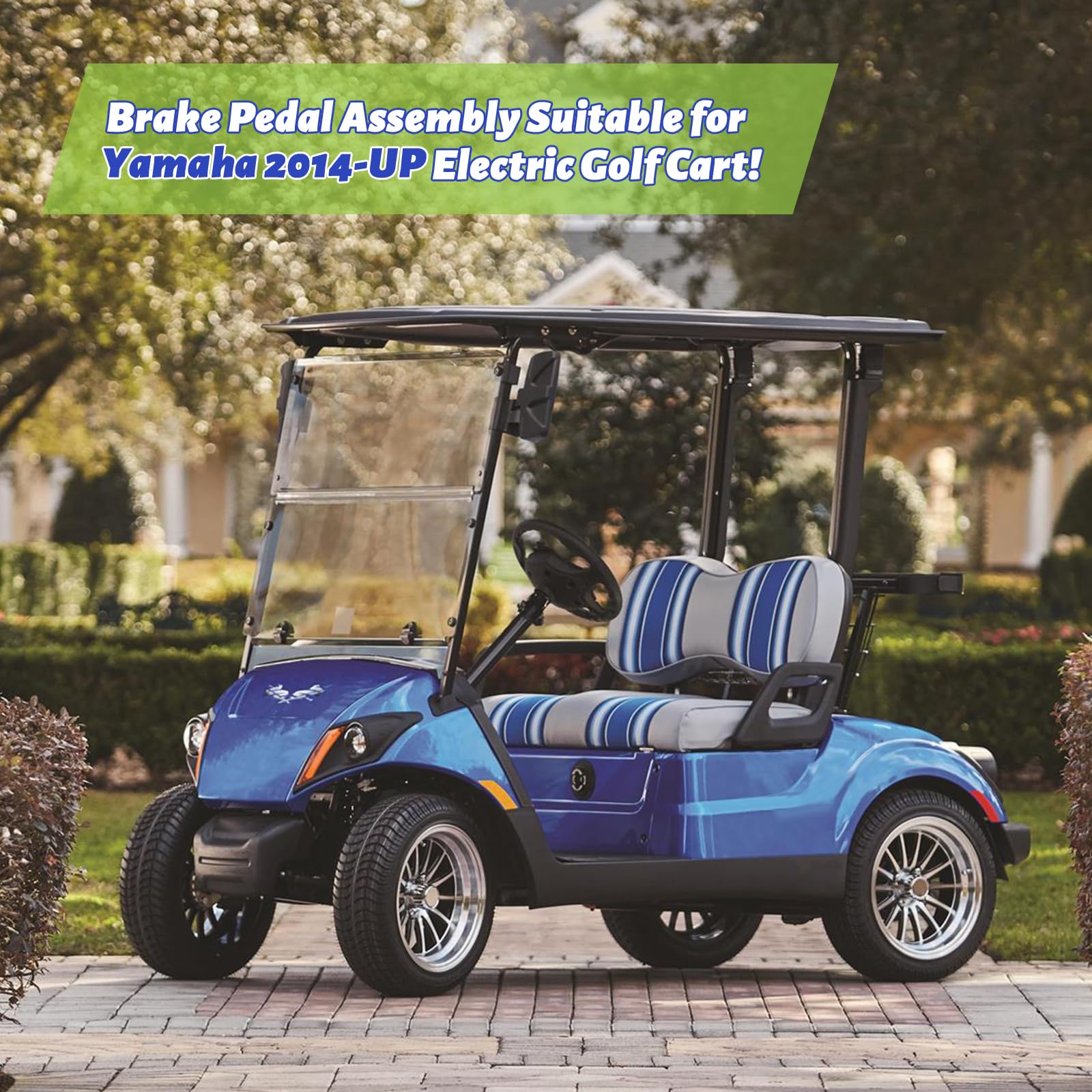 Panglong Golf Cart Electric Brake Pedal Assembly Dual Brake Cable,Suitable for Yamaha 2014-Up Golf Cart,OEM JW9-F7850-30,JW9-F7850-31,JW9-F7850-33-00,JOH-F7850-03-00,JOH-E7850-20-00,TOH-F7850-21-00