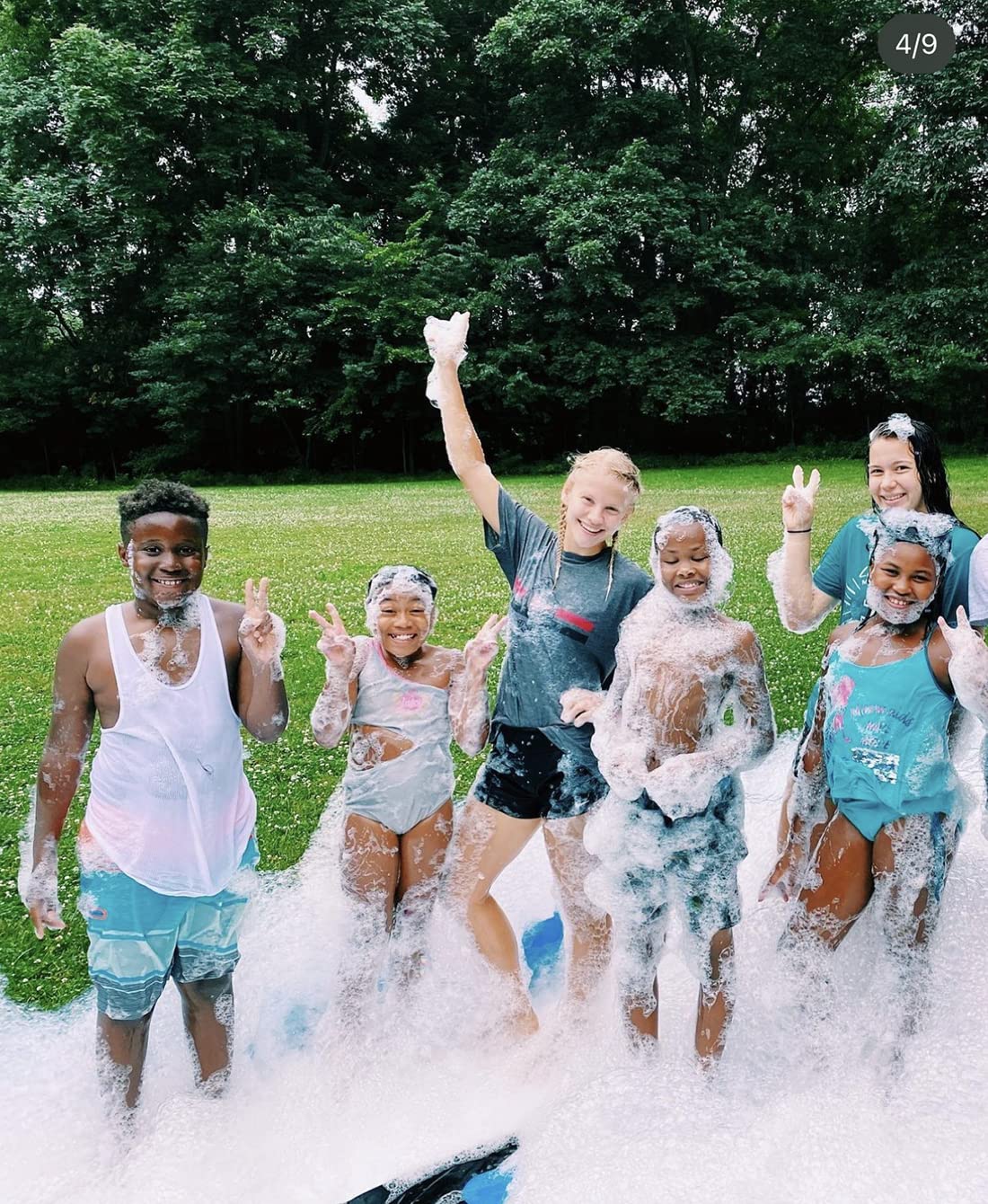 LANGXUN 2025 Upgrade Foam Machine for Party, 1200W High Power Foam Cannon Bubble Machine, Outdoor Summer Pool Party Water Toys for Adults & Kids, Birthdays Celebrations and Backyard Events