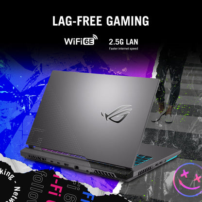 Asus ROG Strix G15 Gaming Laptop, 15.6â€ 16:9 FHD 144Hz, GeForce RTX 3050, AMD Ryzen 7 6800HS, 8GB DDR5, 512GB PCIe SSD, Wi-Fi 6E, Windows 11 Home, G513RC-EH71