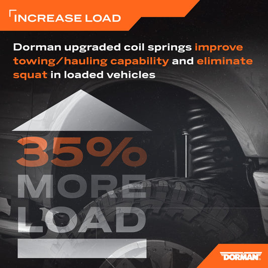 Dorman 929-917 Front Heavy Duty Coil Spring Upgrade - 35 Percent Increased Load Handling Compatible with Select Ram Models, 1 Pair
