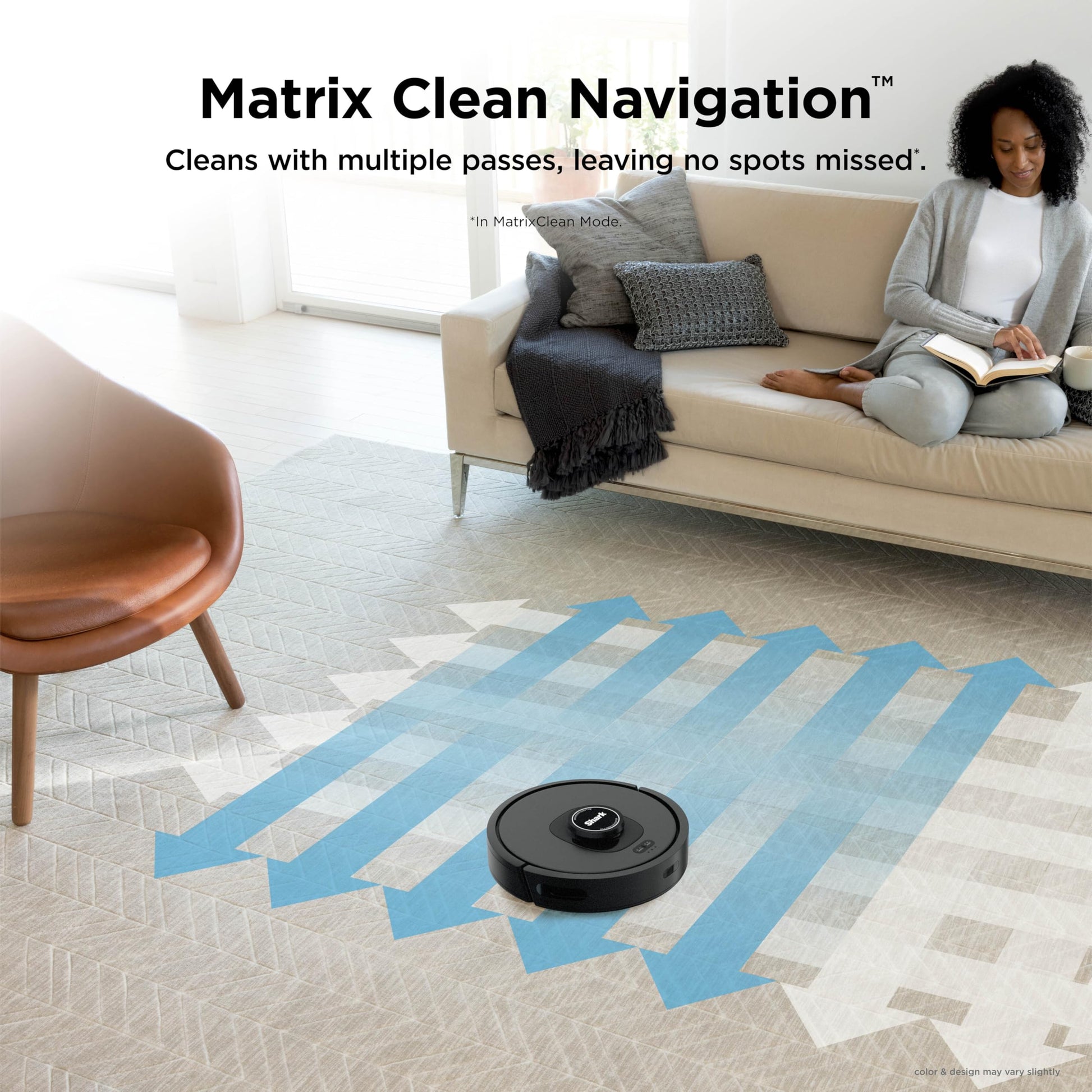 Shark AV2501S AI Ultra Robot Vacuum, with Matrix Clean, Home Mapping, 30-Day Capacity HEPA Bagless Self Empty Base, Perfect for Pet Hair, Wifi, Dark Grey