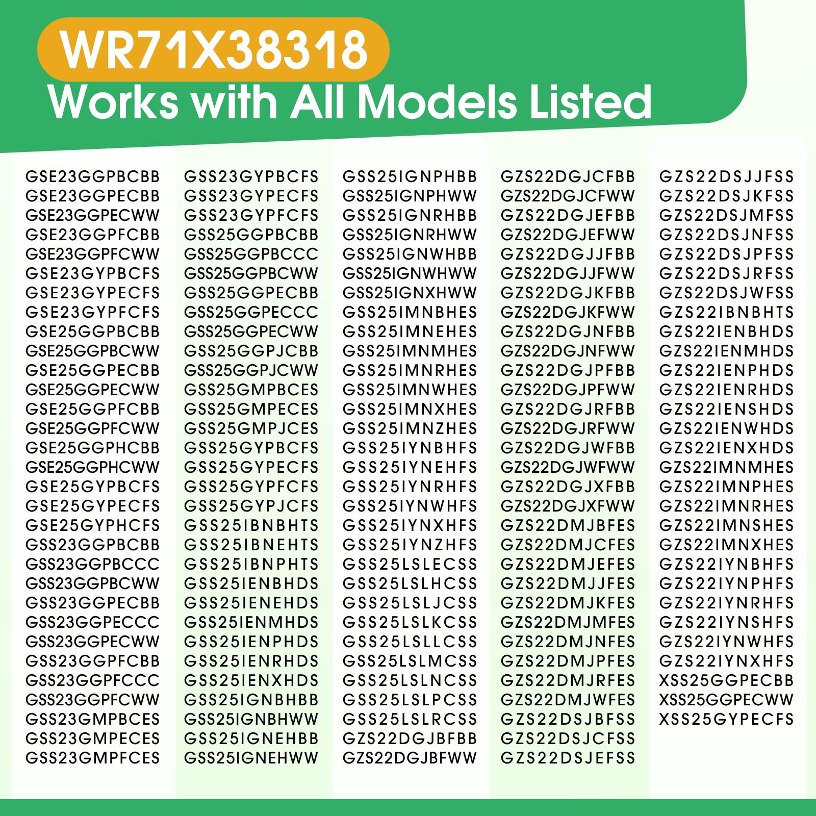 2025 Upgraded WR71X38318 Refrigerator Door Shelf Bin for GE, Replacement Part WR71X24428 4975917 AP7175677 PS16619590 EAP16619590