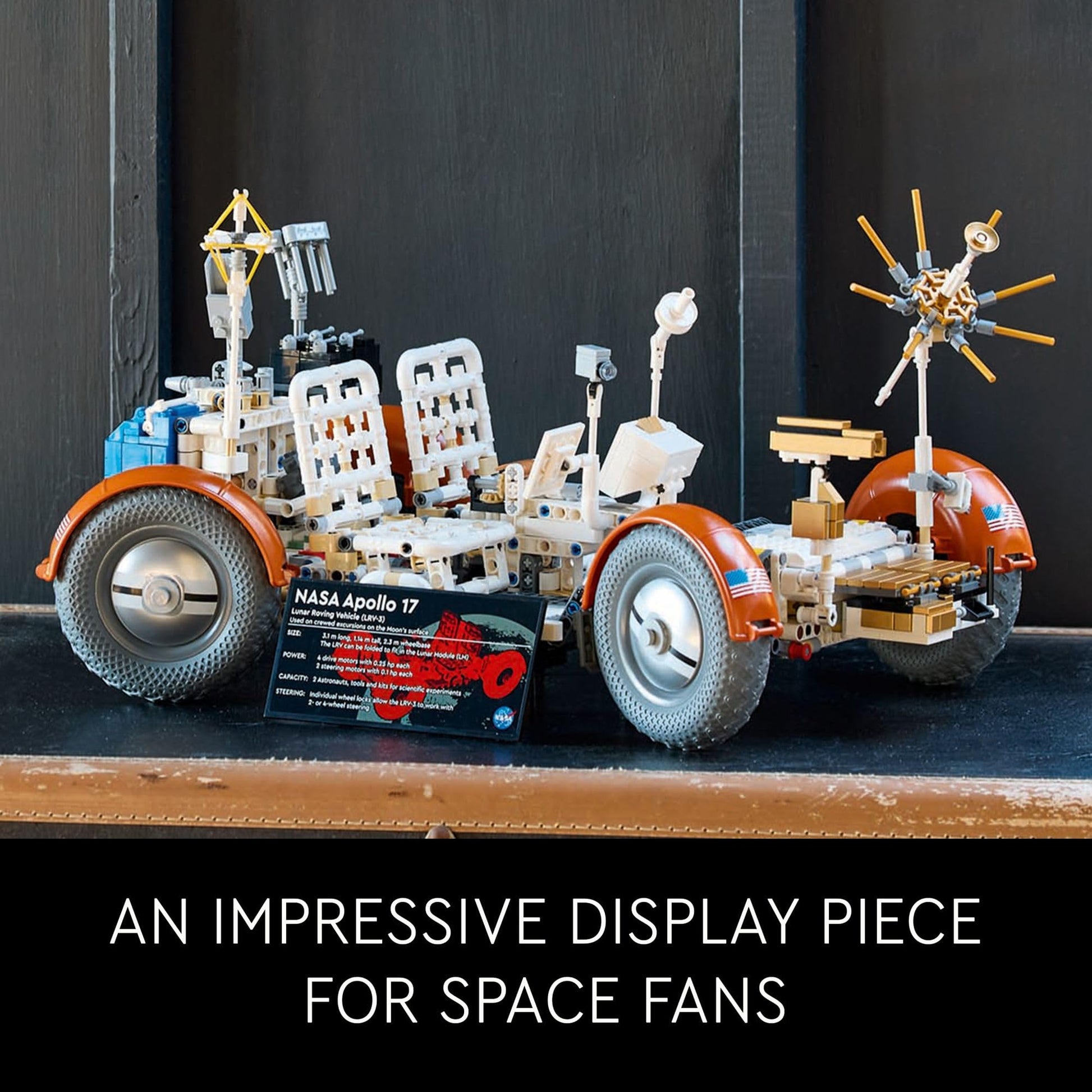 LEGO Technic NASA Apollo Lunar Roving Vehicle LRV Building Set - Craft Kits for Adults, Ages 18+ - Building Set of Space Rover with Authentic Details - Gift for Birthdays - 42182