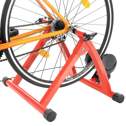 RAD Cycle Products Max Racer 7 Levels of with Smooth Magnetic Resistance Bicycle Trainer Allows You to Work Out with Your Bike