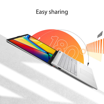 ASUS Vivobook Go 15.6â€ Slim Laptop, AMD Ryzen 5 7520U, 8GB, 512GB, Windows 11 Home, Cool Silver, Military Grade Durability, Fast Charging, Webcam Shield, E1504FA-AS54