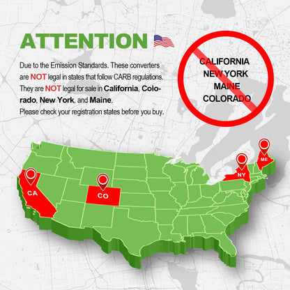 ABYSMAUTO Catalytic Converter Compatible with Toyota Sienna 2004 2005 2006 2006 3.3L Toyota Highlander 2004-2007 3.3L Exhaust Mainfold Direct-fit Euro IV 16392 16394 (EPA Compliant)