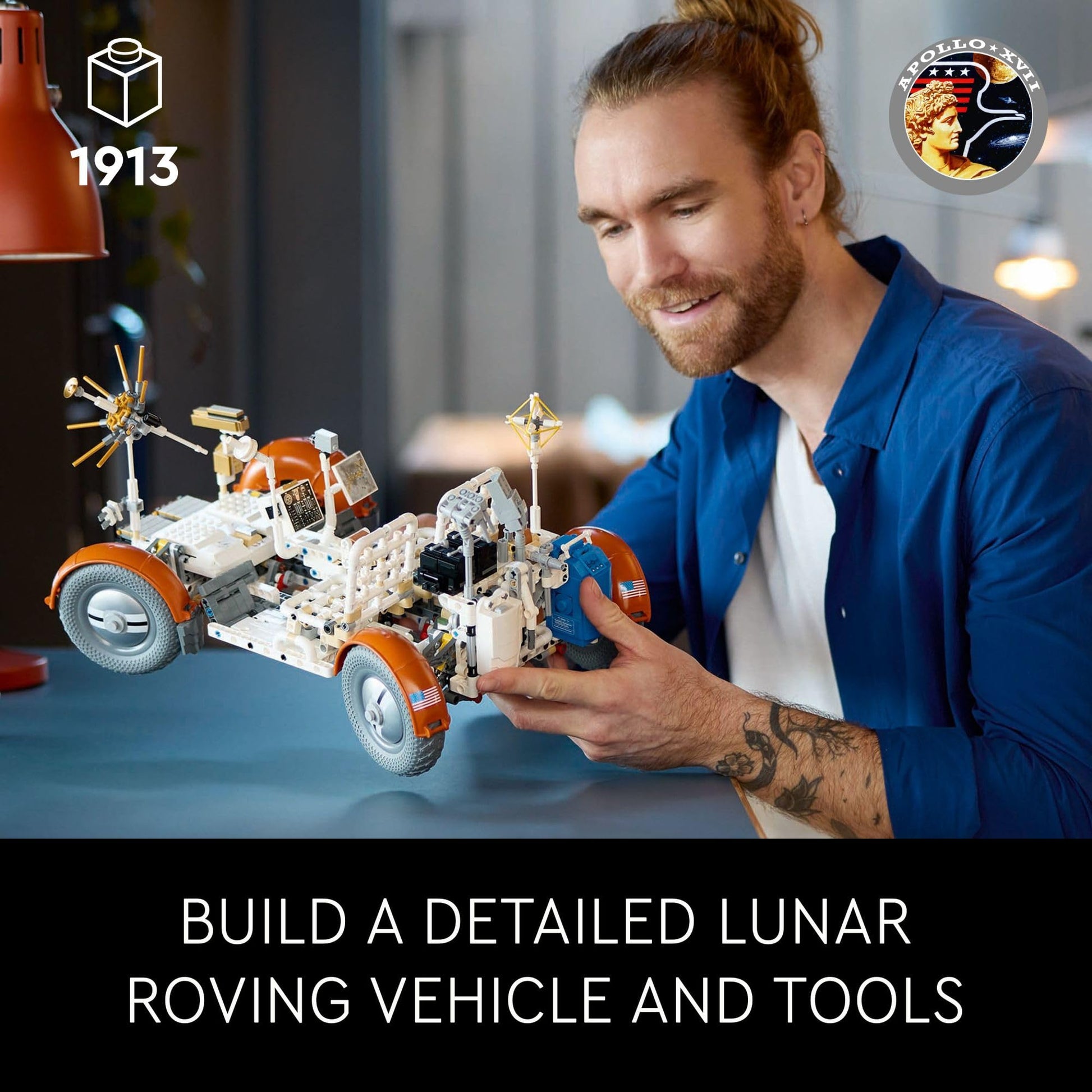 LEGO Technic NASA Apollo Lunar Roving Vehicle LRV Building Set - Craft Kits for Adults, Ages 18+ - Building Set of Space Rover with Authentic Details - Gift for Birthdays - 42182