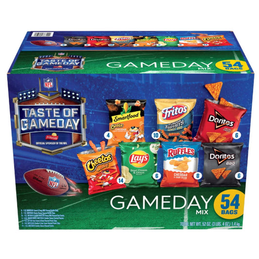 Frito-Lay Taste of Gameday Mix Variety Snack Pack, 54 Bags