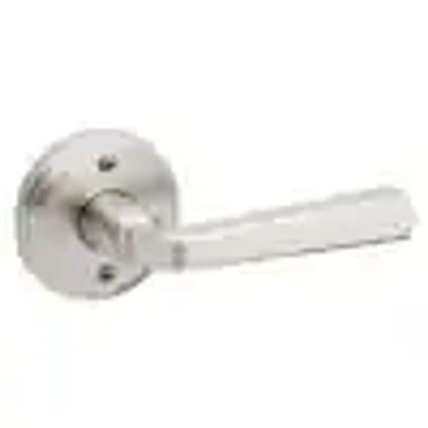 Kwikset Trafford 788TDL-15-CP Reversible Round Straight Half-Dummy Door Handle, Satin Nickel