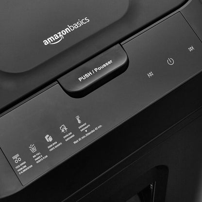Amazon Basics 150 Sheet Autofeed Micro Cut Paper Credit Card Shredder for Security, Black