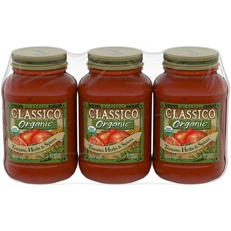 Classico Organic Tomato Herbs & Spices Pasta Sauce, 32 oz Jar SINGLE
