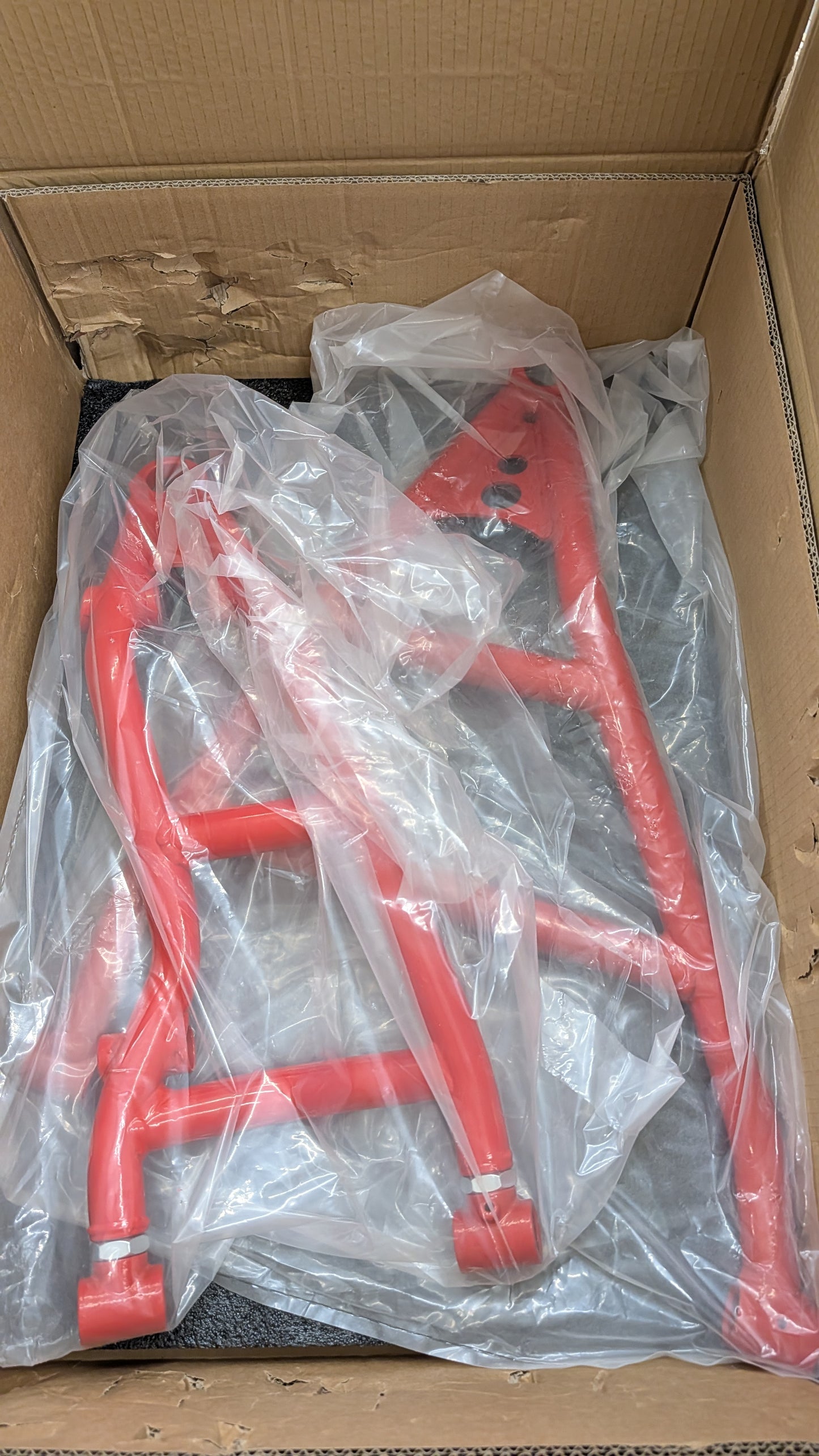 High Clearance Front Upper & Lower A-Arms Kit for 2017+ Can-Am Maverick X3 (64" Body), Red