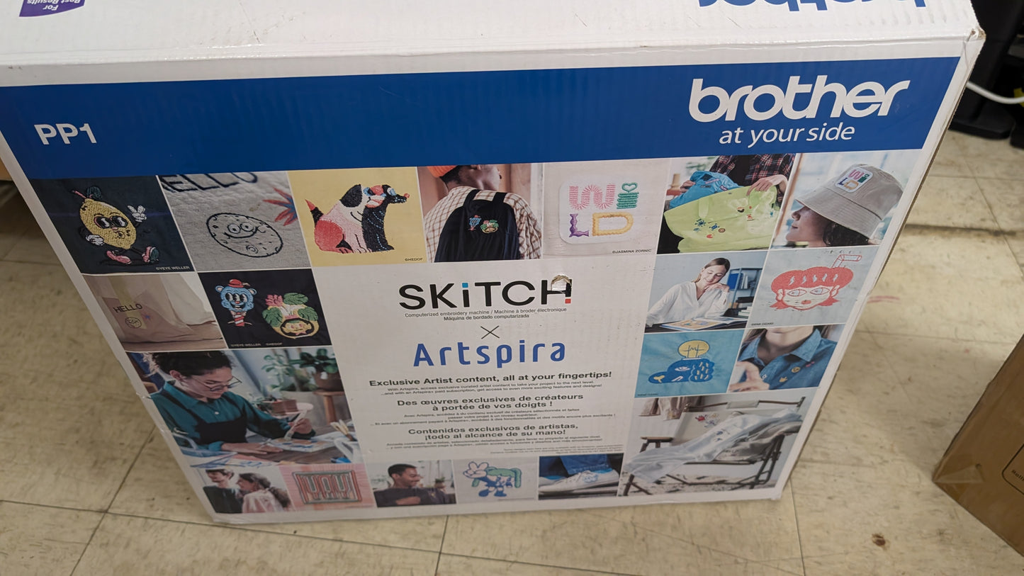 Brother Skitch Single-Needle Embroidery Machine powered by the required Artspira mobile app, 4” x 4” Embroidery Area, Bluetooth Connected