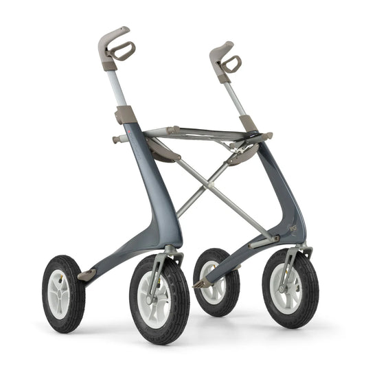 byACRE Carbon Overland All Terrain Walker for Adults – 14.8 Lbs Adult Walkers with 4 Wheels and Seat - Seated Walkers with Wheels - Worlds Lightest Folding All-Terrain Rolling Walker with Seat